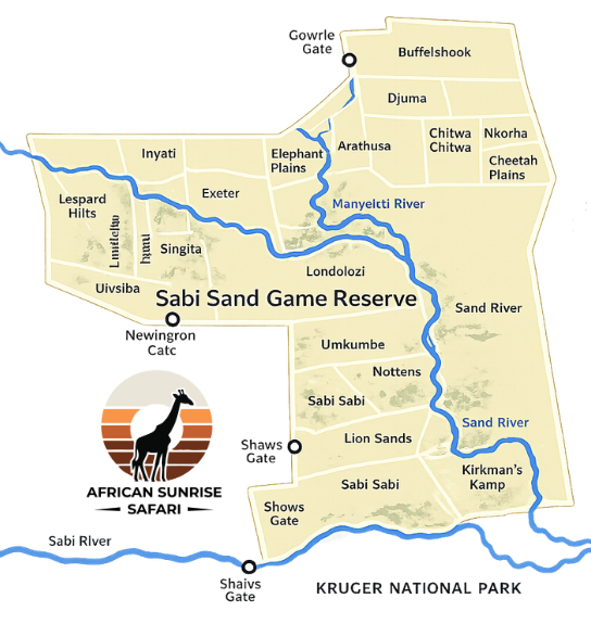 sabi sands map