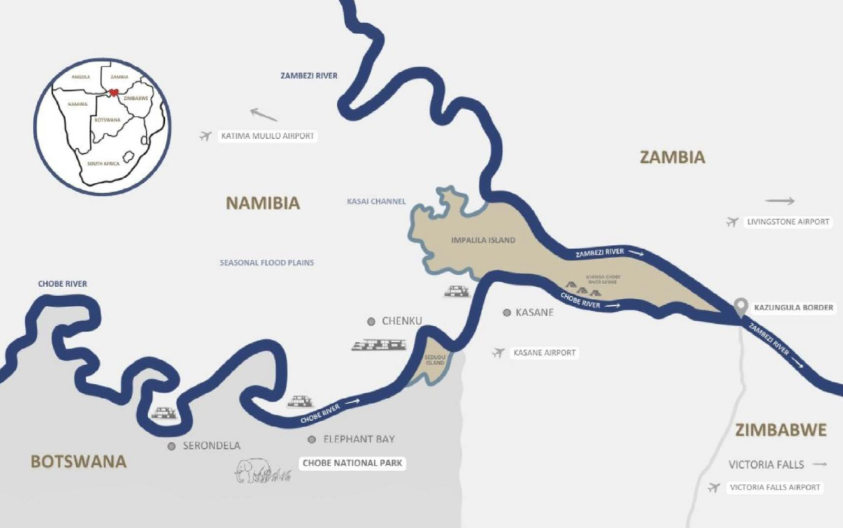 Zambezi queen map